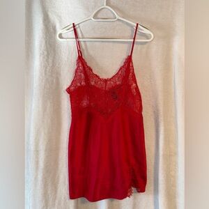 Victoria’s Secret size medium red lace nighty chemise